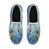Scott Kish men's skateboarding shoes with surfing design - top view