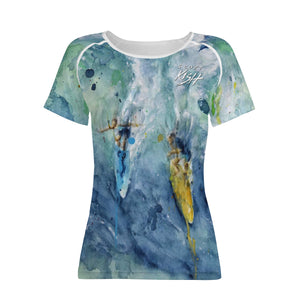 women's surfing shirt by Scott Kish