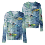 women's long sleeve surfing shirt by Scott Kish