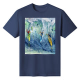 Women's T-Shirt with Surfing Design