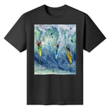 tshirt with surfing design