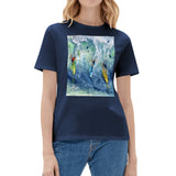Women's T-Shirt with Surfing Design