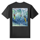 shirt with surfing design by Scott Kish