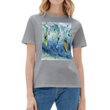 grey surfing t-shirt