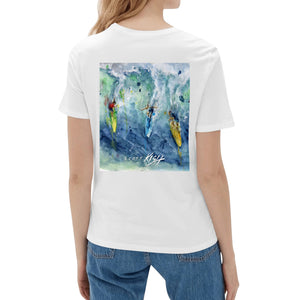 white surfing shirt