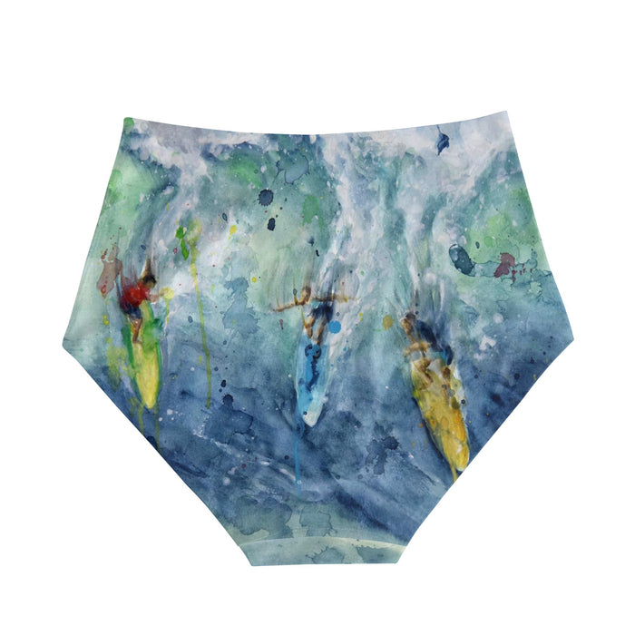 women's high waist surfing bikini bottoms