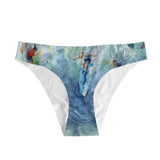 women's bikini briefs with surfing design