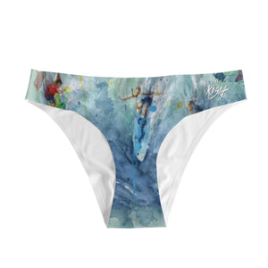 women's bikini briefs with surfing design