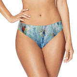 Scott Kish women's bikini briefs with surfing design