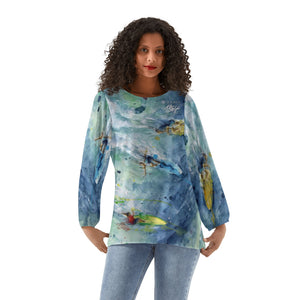 women's long sleeve surfing blouse