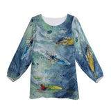 Scott Kish women's long sleeve surfing chiffon blouse