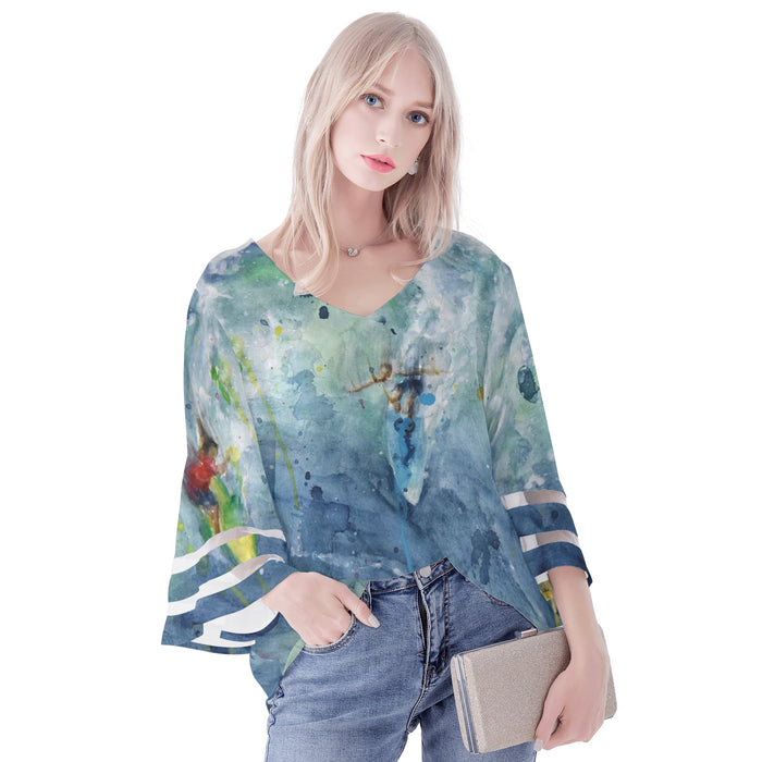 women's surfing blouse by Scott Kish