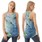 women's surfing tank top by Scott Kish