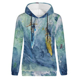 women's surfing hoodie - front