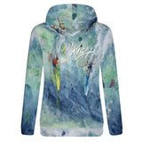 Women's Lightweight Hoodie - Surfing Design