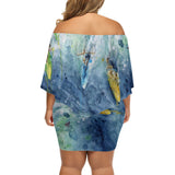 dress with surfing design