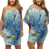 Scott Kish women's dress with surfing print