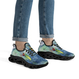 sneakers by Scott Kish with surfing design