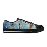 Women's Low Top Canvas Shoes - Surfing Design