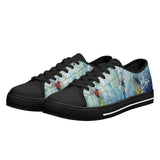 Women's Low Top Canvas Shoes - Surfing Design