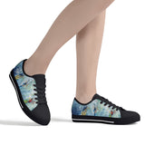 Women's Low Top Canvas Shoes - Surfing Design