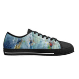 Women's Low Top Canvas Shoes - Surfing Design