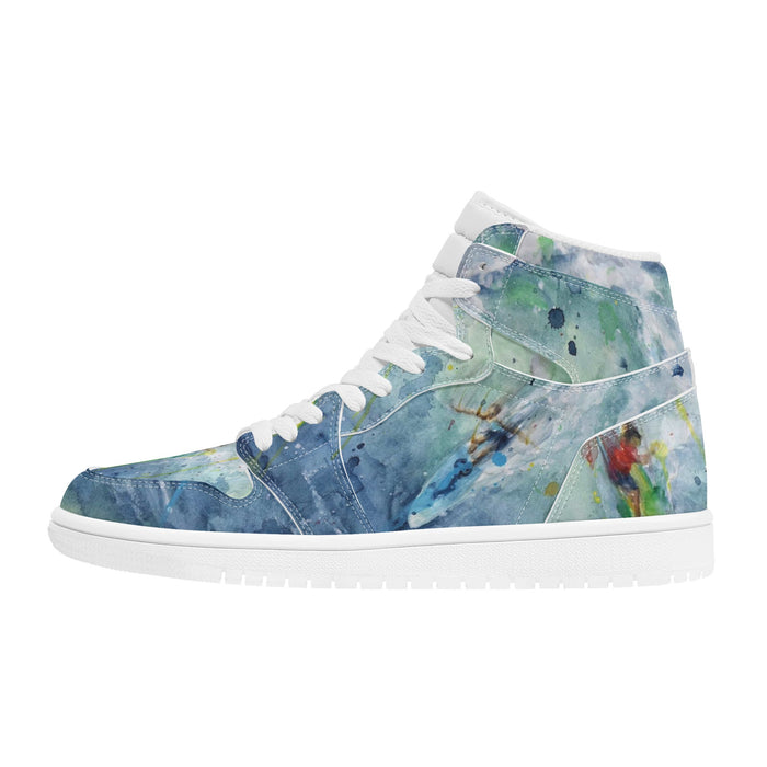 skateboarding shoes with surfing design