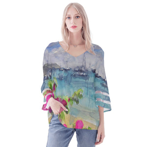 tropical blouse