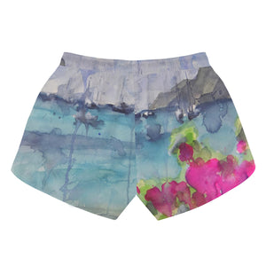 tropical womens shorts