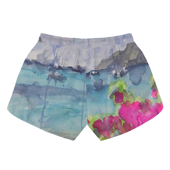 tropical womens shorts