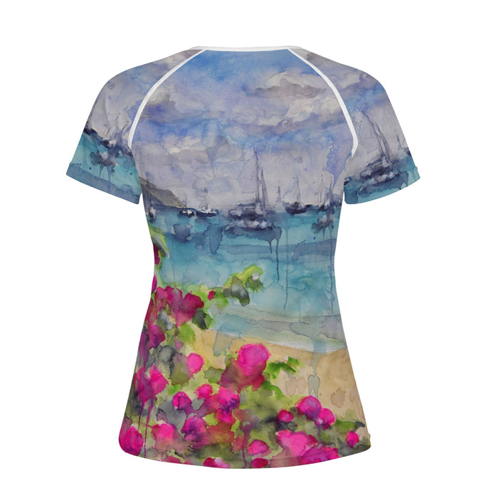 tropical women's shirt - back
