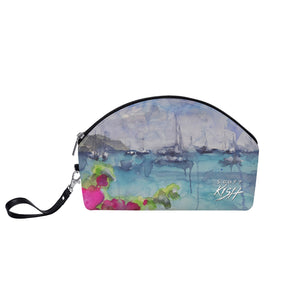 caribbean ocean makeup bag