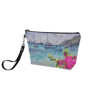 caribbean ocean makeup bag