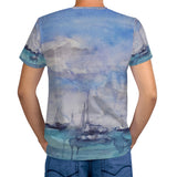 mens caribbean t-shirt by Scott Kish