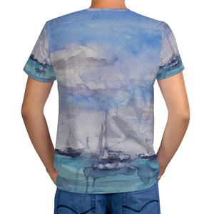 mens caribbean t-shirt by Scott Kish