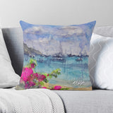 sailing throw pillow cover