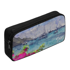 pencil case with Caribbean print