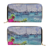 clutch wallet with sailboats by Scott Kish