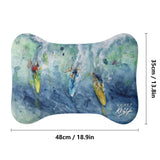 Scott Kish dog mat with surfers
