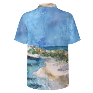 Caribbean polo shirt - back view