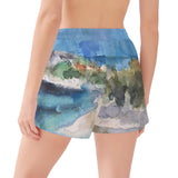 Women's Caribbean Shorts - Anguilla Painting