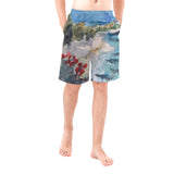 Men's Caribbean Board Shorts - Anguilla Painting