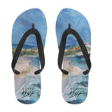 Scott Kish Caribbean flip flops