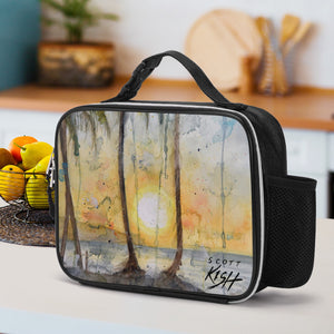 Leather Sunset Lunch Bag