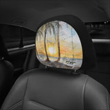 Car Sunset Headrest Covers