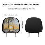 Car Sunset Headrest Covers