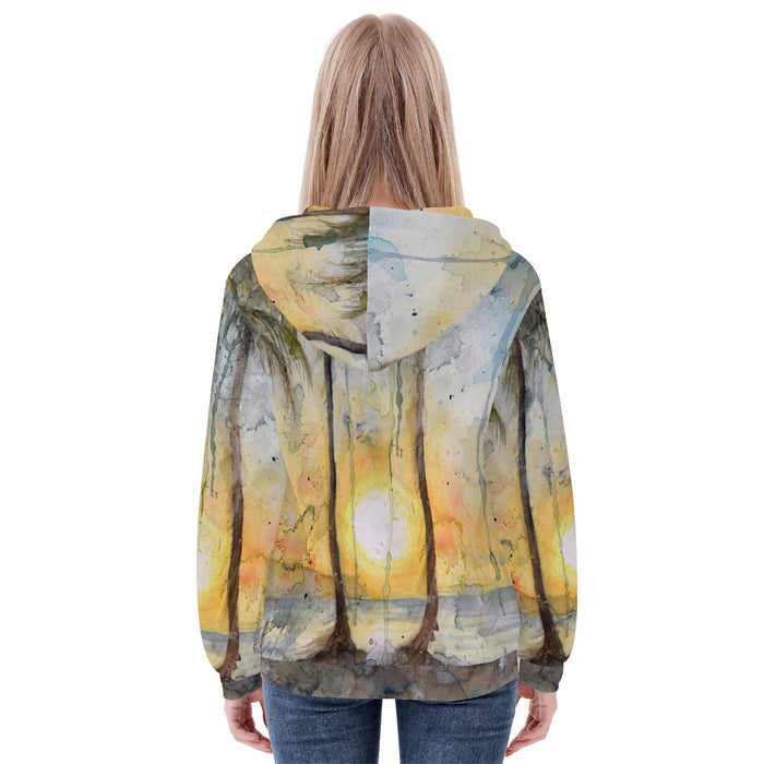 Women's Sunset Zip Hoodie
