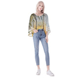 Women's Puff Sleeve Sunset Blouse