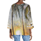 Women's Puff Sleeve Sunset Blouse