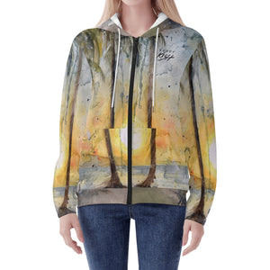 Women's Lightweight Sunset Zip Hoodie